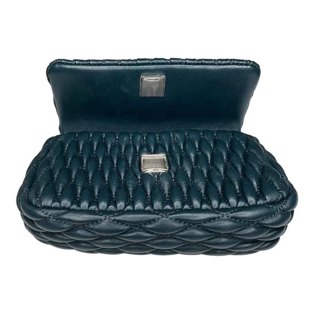 Tory Burch Kira Mini Diamond Leather Flap Shoulder Bag - Picture 8 of 9